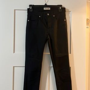 Madewell Black high rise skinny jeans size 25